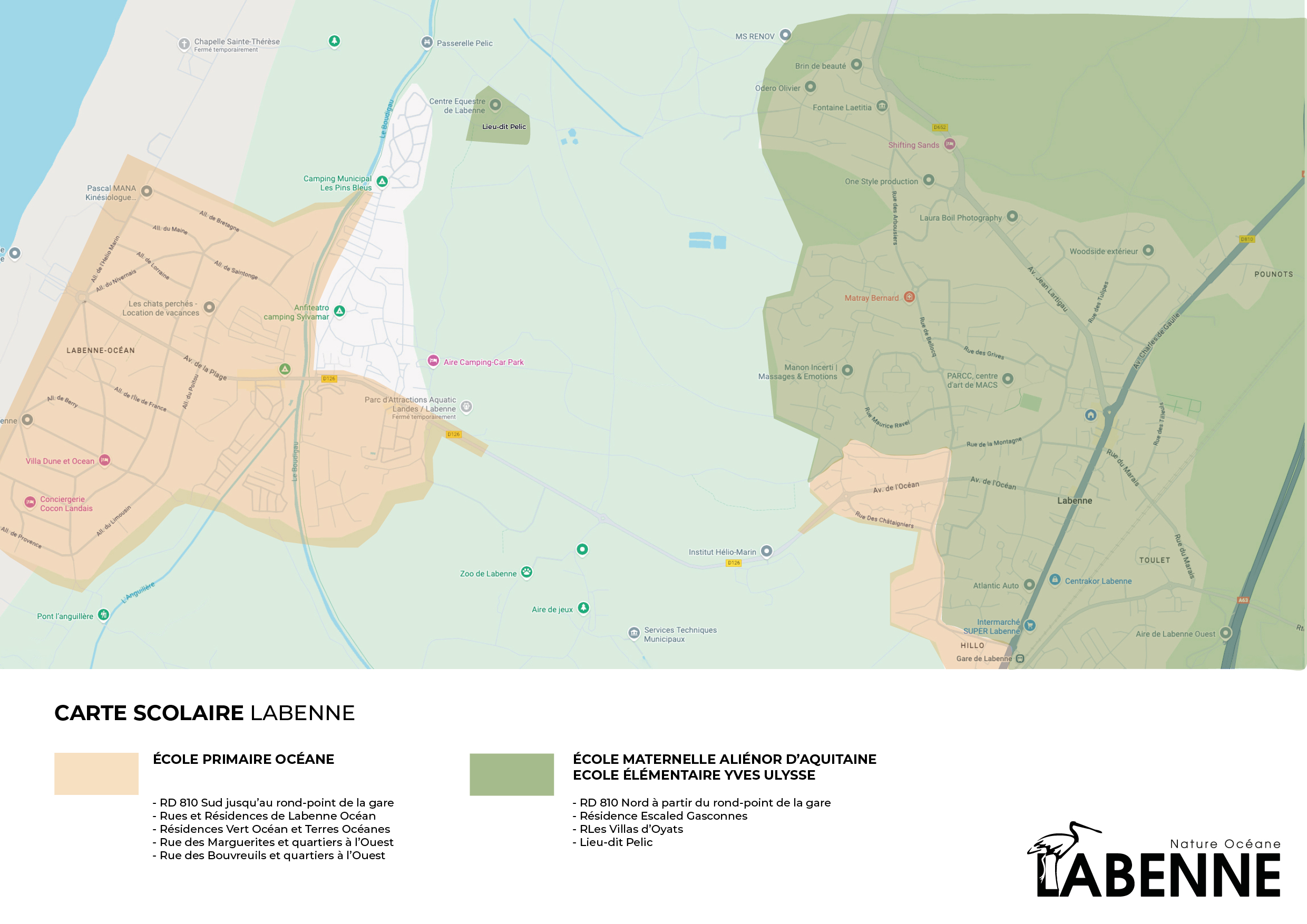 carte scolaire LABENNE