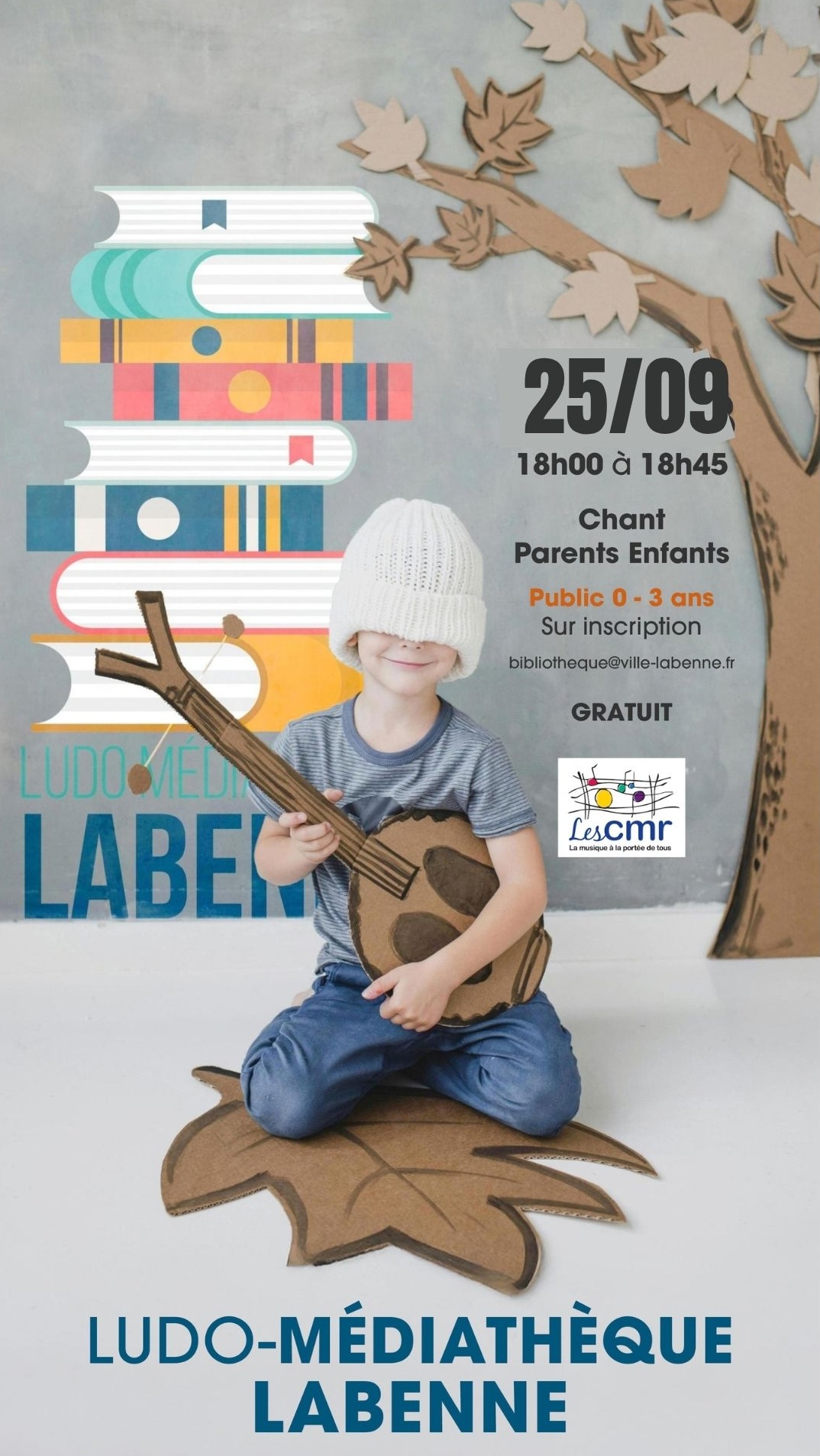 Animation « Chant Parents Enfants 0/3 ans » 25.09 à la ludo-médiathèque